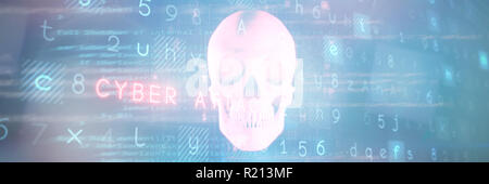 Composite image of virus background Stock Photo
