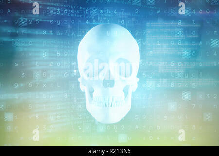 Composite image of virus background Stock Photo