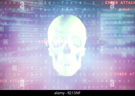 Composite image of virus background Stock Photo