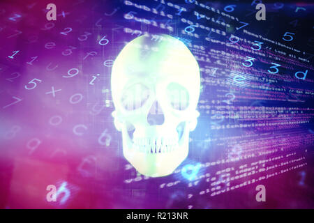Composite image of virus background Stock Photo