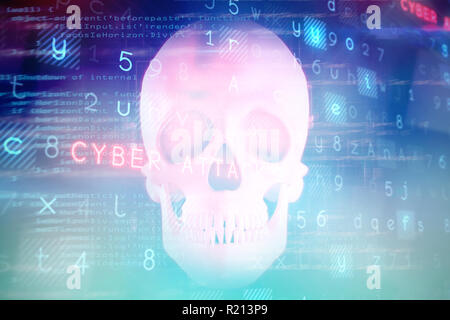 Composite image of virus background Stock Photo