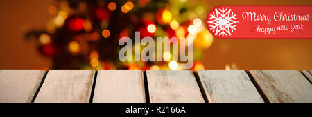 Composite image of banner merry christmas Stock Photo