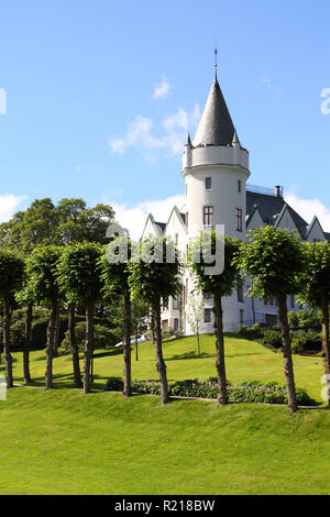 Bergen - famous town in Hordaland county, Norway. Royal mansion Gamlehaugen. Stock Photo