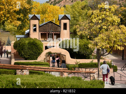 El Santuario de Chimayo, a Catholic chapel and shrine in Chimayo, New Mexico, was built in 1816. Stock Photo