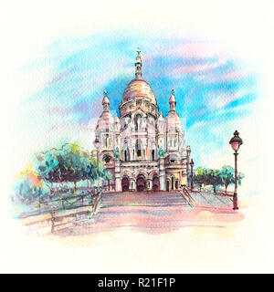 Sacre-Coeur Basilica, Paris, France Stock Photo