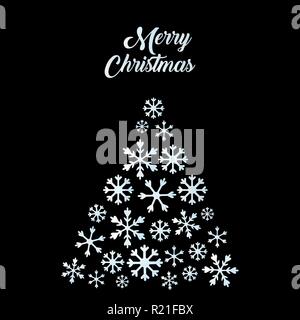 Christmas background with Christmas tree, vector illustration. Stock Vector