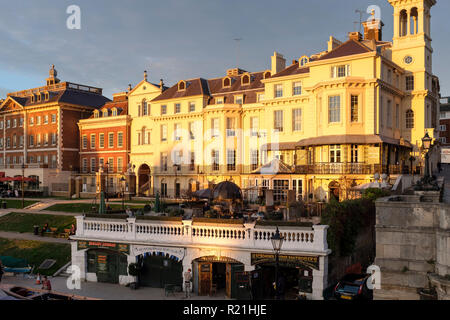 Richmond Upon Thames,UK- richmond riverside on a warm sunny autumn afternoon- richmond riverside on a warm sunny autumn afternoon Stock Photo