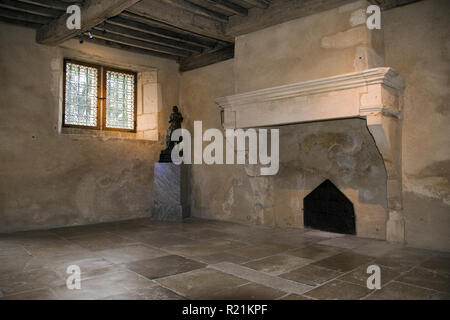 The main room at Joan of Arc's birthplace at Domremy-la- Pucelle, France. Stock Photo