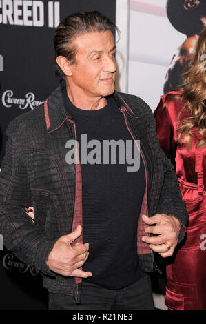 Red carpet with US actor Sylvester Stallone poses as he arrives for the ...