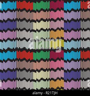 Vector seamless pattern. Modern stylish texture with colorful elements, Repeating geometric . Stock Vector