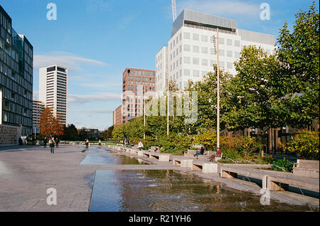 Lewis Cubitt Square, on Stable Street, at King's Cross, North London, UK Stock Photo