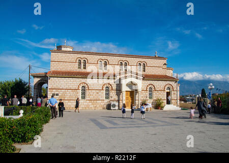 The church in old Corinth, Greece Stock Photo - Alamy