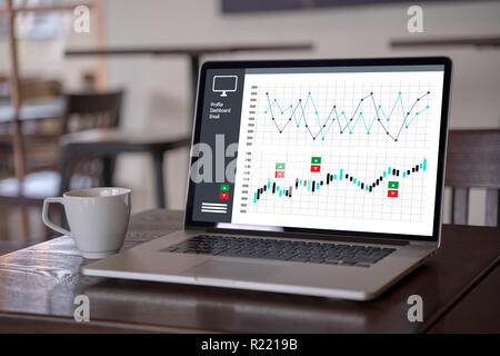 Customer Marketing Sales Dashboard Graphics Concept Business Man Sales Increase Revenue Shares Stock Photo