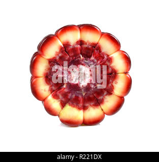 Siam Ruby red corn on white Stock Photo