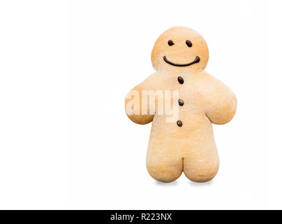 Gingerbread man - traditional sweet biscuits sprinkled with powdered sugar Stock Photo