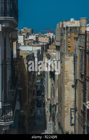 Urban view in the center of Valletta, Malta Stock Photo