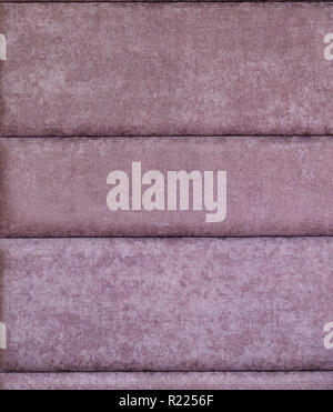 Purple fabric surface, background. Home interior decor. Texture, pattern. Stock Photo