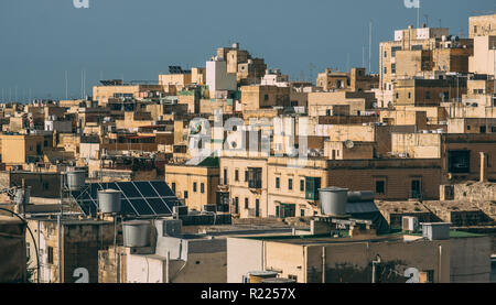 Urban view to Cospicua, Malta Stock Photo