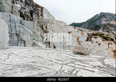 Marble Quarry at Carrara, Italy Stock Photo