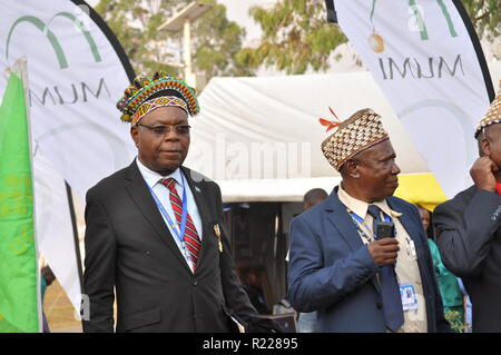 Kolwezi, Lualaba, Democratic Republic of Congo. 14th Sep, 2018. Traditional leaders seen during the conference.The DRC mining conference that was attended by President Joseph Kabila, Prime Minister Bruno Tshibala and several ministers from the Congolese government and Chinese mining companies. Credit: Fiston Mahamba/SOPA Images/ZUMA Wire/Alamy Live News Stock Photo