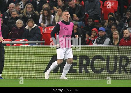 London, UK. 15th November, 2018. Wayne Rooney of England during the International Friendly match between England and USA at Wembley Stadium on November 15th 2018 in London, England. (Photo by Matt Bradshaw/phcimages) Credit: PHC Images/Alamy Live News Stock Photo