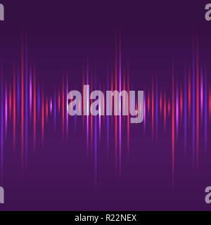 Abstract sound waves light equalizer.Cool background for web or print , bright waves. Stock Vector