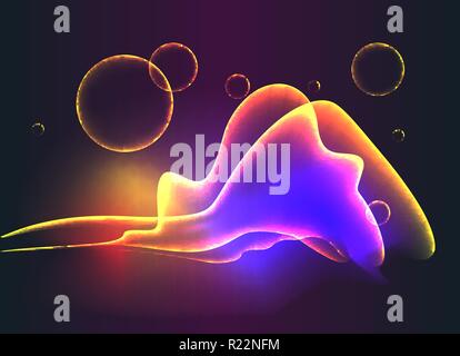 Abstract sound waves light equalizer.Cool background for web or print , bright waves. Stock Vector