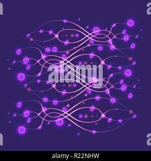 Purple ultraviolet background, neon lights ,abstract. Stock Vector