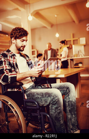 Graphic designer using digital tablet Stock Photo