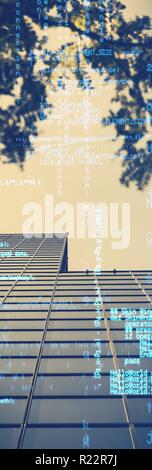 Composite image of blue data Stock Photo