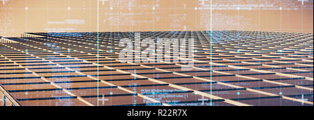 Composite image of blue data Stock Photo