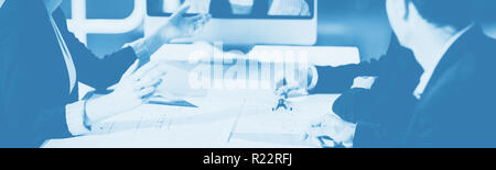 Business team having video conference Stock Photo