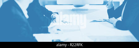 Business team having video conference Stock Photo