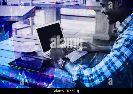Composite image of stocks and shares Stock Photo