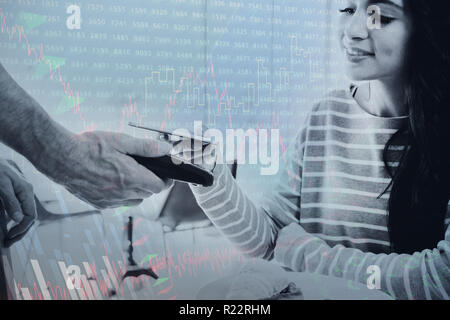 Composite image of stocks and shares Stock Photo