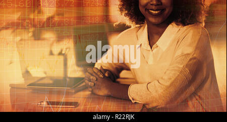 Composite image of stocks and shares Stock Photo