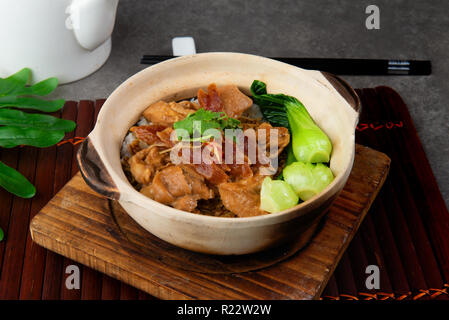 claypot chicken rice Stock Photo