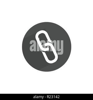 Link icon, chain sign. Vector illustration Flat Stock Vector
