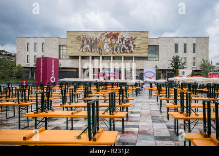 Albania, Tirana, National History Museum Stock Photo