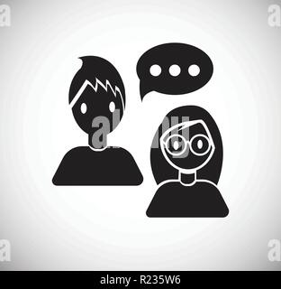 Coworking conversation on white background Stock Vector Image & Art - Alamy