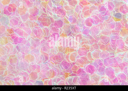 Light pink glitter background with shiny glass. Stock Photo
