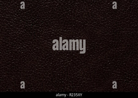 Saturated leather texture in expensive dark tone. Stock Photo