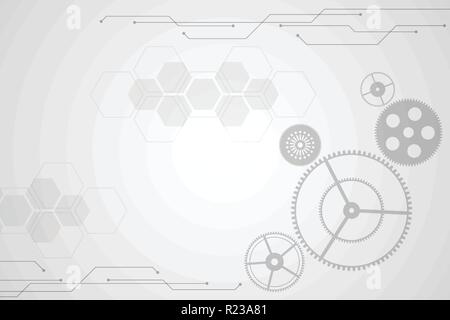 Vector background in the concept of technology. Stock Vector
