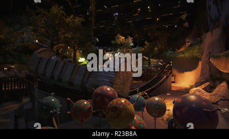 Territory of the amusement Shrek in DreamWorks in Motiongate at Dubai Parks and Resorts Stock Photo