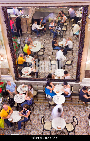 Rio de Janeiro, Brazil - November 2011:  Confeitaria Colombo Cafe and restaurant Stock Photo