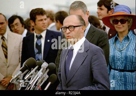 Menachem Begin (1913-1992) was an Israeli politician, founder of Likud and the sixth Prime Minister of the State of Israel. 1978 Stock Photo