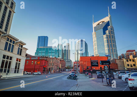 Street Impression in Nashville, TN Stock Photo