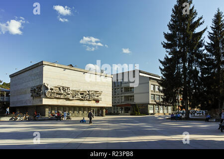 BATAK, BULGARIA - MAY 5, 2018: Center of historical town of Batak, Pazardzhik Region, Bulgaria Stock Photo