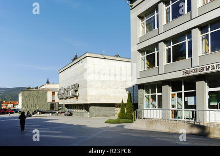 BATAK, BULGARIA - MAY 5, 2018: Center of historical town of Batak, Pazardzhik Region, Bulgaria Stock Photo