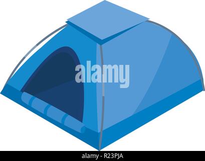 Camp tent icon, isometric style Stock Vector